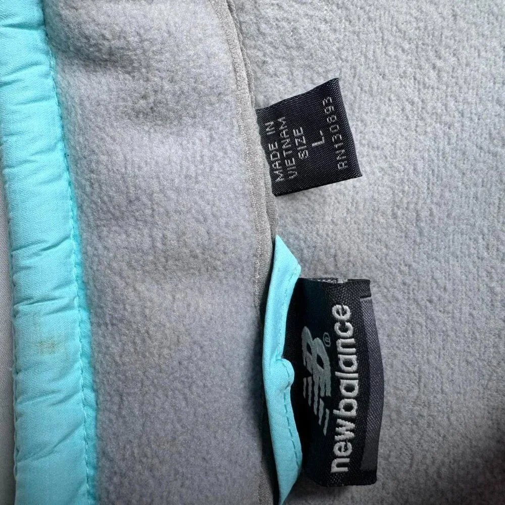 New Balance Quilted Micro Fleece Womens size L Outdoors Hiking Gorpcore Spring - Picture 4 of 5